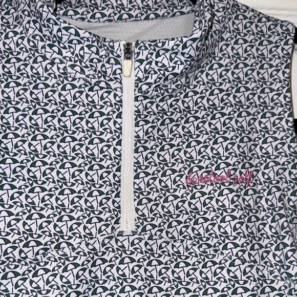 Barstool Sports Women's Blue Sleeveless Polo Shirt - Picture 6 of 8